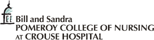 Bill and Sandra Pomeroy College of Nursing at Crouse Hospital logo